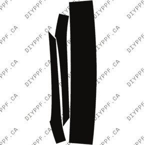 Alfa Romeo Giulia Sprint/Ti/Veloce/Estrema (2022–2024) A-Pillar Paint Protection Film (PPF) Kit – 4-Door Sedan