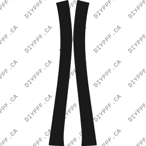 A Pillar 2006-2008 Lexus IS  w/ sensors 08-06 4D Sdn PPF