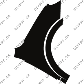 Fender, Right Full 2024-2024 Porsche Cayenne Base/E-Hybrid/S/S E-Hybrid w/ SportDesign Package 24-24 4D SUV PPF