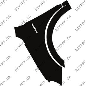 Fender, Left Full w/ Badge 2024-2024 Porsche Cayenne Base/E-Hybrid/S/S E-Hybrid w/ SportDesign Package 24-24 4D SUV PPF