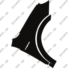 Fender, Right Full w/ Badge 2024-2024 Porsche Cayenne Base/E-Hybrid/S/S E-Hybrid w/ SportDesign Package 24-24 4D SUV PPF