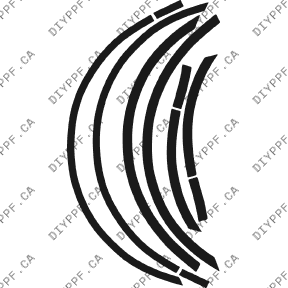 Wheel Lips 2006-2006 Mercedes-Benz CL Class w/ sensors 06-06 2D Cpe PPF