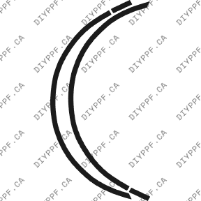 Wheel Lip Front, L&R 2006-2006 Mercedes-Benz CL Class w/ sensors 06-06 2D Cpe PPF