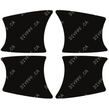 Door Handles 2024-2025 Mercedes-Benz GLE 580 4Matic/GLE w/ AMG Line Exterior/AMG 53 25-24 4D SUV PPF