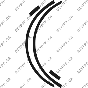 Wheel Lip Front, L&R 2006-2009 Mercedes-Benz CLK 09-06 2D Cpe PPF