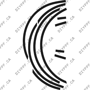 Wheel Lips 2005-2006 Mercedes-Benz E 55AMG 06-05 4D Sdn PPF