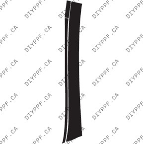 Door, A Pillar Left 2023-2024 Mercedes-Benz EQE 350+ 24-23 4D SUV PPF