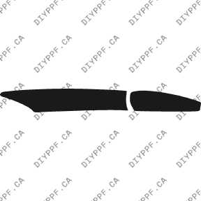 Bumper, Middle Right 2006-2008 Porsche Cayman w/o washers 08-06 2D Cpe PPF