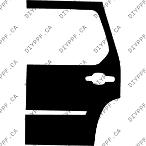 Door, Full Rear Left 2007-2014 Cadillac Escalade 14-07 4D SUV PPF