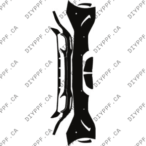 Bumper, Back Full w/ 6 sensors 2022-2024 Mercedes-Benz SL 55 Roadster 24-22 2D Conv PPF