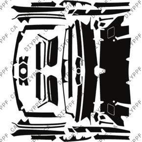 Bumper, Middle w/ 2 sensors 2023-2024 Lamborghini Urus Performante 24-23 4D SUV PPF