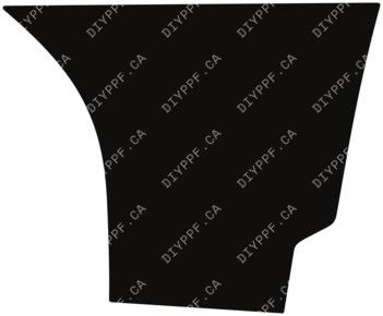 Chevrolet Silverado HD WT/Custom/LT (2024–2025) Rear Splash Right Paint Protection Film (PPF) Kit – Crew Cab Pickup