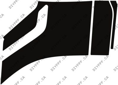 Wheel, Front Splash Left 2024-2025 BMW X6 M Competition 25-24 4D SUV PPF