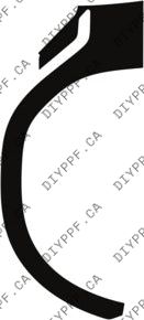 Wheel, Flare Front, Full Left 2024-2025 BMW X6 M Competition 25-24 4D SUV PPF