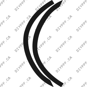 Wheel Lip Rear, L&R 2006-2010 Dodge Charger SRT 10-06 4D Sdn PPF