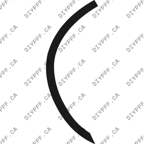 Wheel, Rear Lip Right 2006-2010 Dodge Charger SRT 10-06 4D Sdn PPF