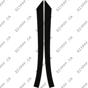 Acura TLX Type S (2021–2023) A-Pillar Paint Protection Film (PPF) Kit – 4-Door Sedan