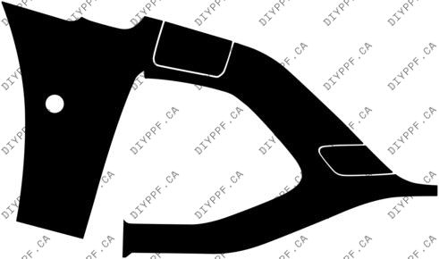 Bumper, Right Washer w/ 1 sensor 2024-2024 Audi Q8 e-tron Launch Edition 24-24 4D SUV PPF