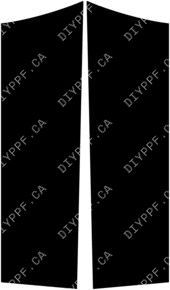 Door Panels Rear, L&R 2023-2024 Mercedes-Benz GLC 300/GLC 300 4MATIC AMG Line 24-23 4D SUV PPF