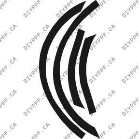 Wheel Lip Rear, L&R 2007-2009 Mazda Mazda3 Grand Touring 09-07 4D Sdn PPF