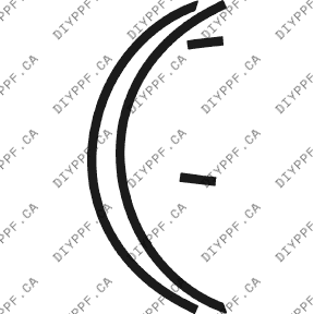 Wheel Lip Front, L&R 2007-2009 Mercedes-Benz E Class 09-07 4D Sdn PPF