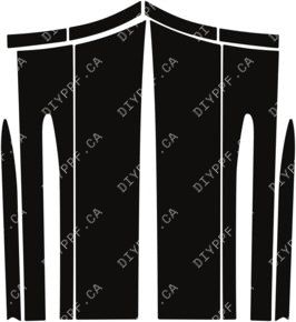 Door Panels Rear, L&R 2023-2024 Lincoln Corsair Grand Touring 24-23 4D SUV PPF