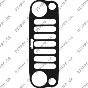 Grille(s) 2007-2018 Jeep Wrangler JK Sahara 18-07 4D SUV PPF