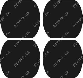 Door Handles 2008-2010 Porsche Cayenne / Cayenne S w/ sensors & washers 10-08 4D SUV PPF