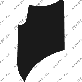 Wheel, Rear Splash Left 2008-2010 Porsche Cayenne / Cayenne S w/ sensors & washers 10-08 4D SUV PPF