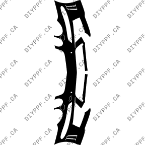 Bumper, Sensors 2007-2009 Mercedes-Benz E Class AMG 09-07 4D Sdn PPF