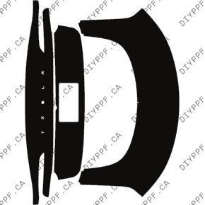 Deck/Trunk Lid, Full 2024-2024 Tesla Model 3 24-24 4D Sdn PPF