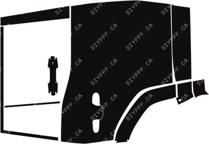 Door, Full Rear Right 2024-2024 Lexus GX 550 Premium+/Luxury/Luxury+ 24-24 4D SUV PPF
