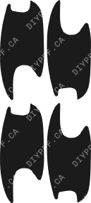 Door Handles 2007-2009 Mercedes-Benz E Class w/o washers 09-07 4D Sdn PPF