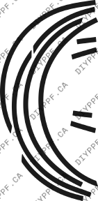 Wheel Lips 2007-2009 Mercedes-Benz E Class w/o washers 09-07 4D Sdn PPF