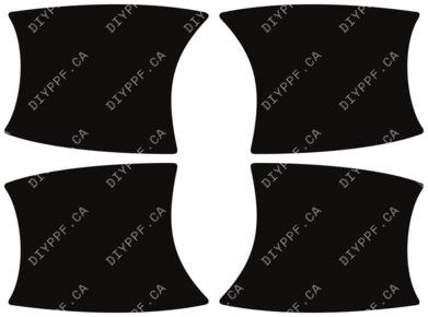 Door Handles 2020-2023 Mercedes-Benz CLA 45 AMG 23-20 4D Sdn PPF