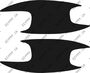 Door Handles 2005-2008 Mercedes-Benz SLK w/ Sport Package 08-05 2D Conv PPF