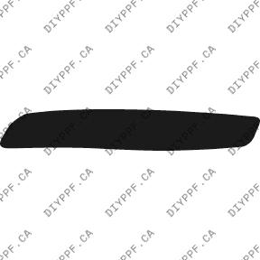 Bumper, Middle Left 2007-2009 Volkswagen Rabbit 09-07 4D HB PPF