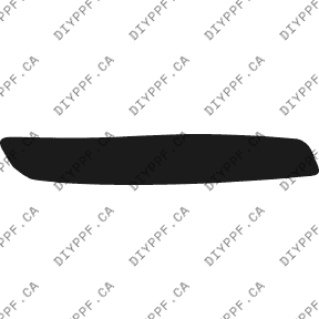 Bumper, Middle Right 2007-2009 Volkswagen Rabbit 09-07 4D HB PPF