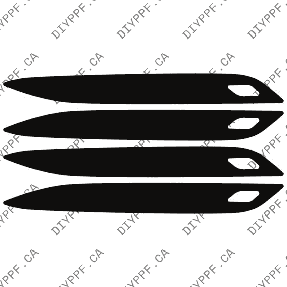 Door Handles 2024-2024 Mercedes-Benz EQE AMG 24-24 4D SUV PPF