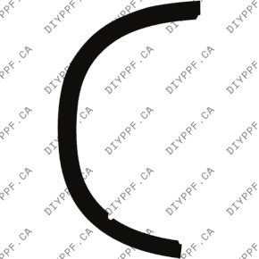 Wheel, Flare Front, Full Left 2024-2024 Mercedes-Benz EQE AMG 24-24 4D SUV PPF