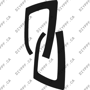 Mirrors 2008-2009 Mercedes-Benz C Class w/ Luxury Package 09-08 4D Sdn PPF