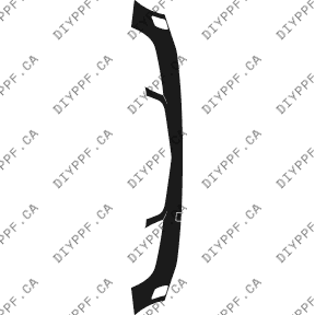 Bumper, Top 2008-2009 Mercedes-Benz C Class w/ Luxury Package 09-08 4D Sdn PPF