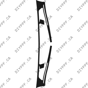 Bumper, Bottom 2008-2009 Mercedes-Benz C Class w/ Luxury Package 09-08 4D Sdn PPF