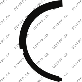 Wheel, Rear Flare, Full Left 2024-2024 Porsche Cayenne Turbo GT Coupe 24-24 4D SUV PPF