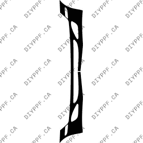 Bumper, Bottom 2007-2009 Mercedes-Benz S Class w/sensors 09-07 4D Sdn PPF