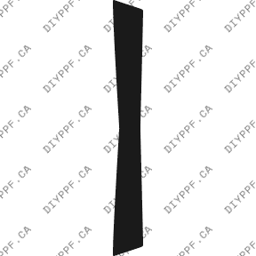 Bumper, Middle Center 2008-2013 Cadillac CTS 13-08 4D Sdn PPF