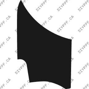 Wheel, Rear Splash Right 2008-2010 Porsche Cayenne Turbo w/ fender flare no washers 10-08 4D SUV PPF