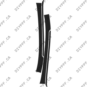 A Pillar 2008-2014 BMW X6 14-08 4D SUV PPF