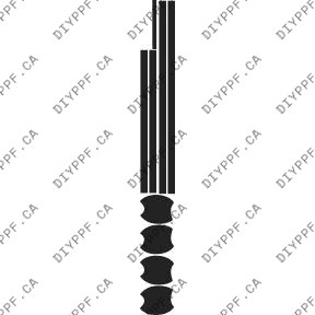 Appearance A 2009-2011 Volkswagen Tiguan 11-09 4D SUV PPF