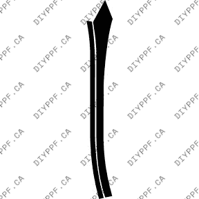 Door, A Pillar Right 2008-2009 Mercedes-Benz C63 09-08 4D Sdn PPF